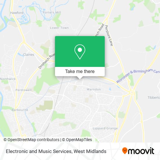 Electronic and Music Services map
