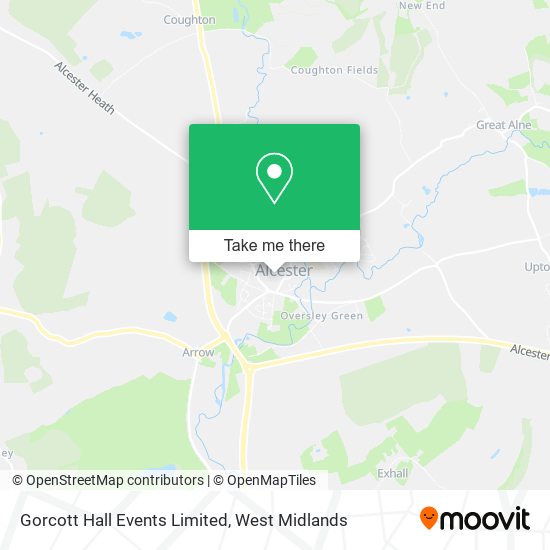Gorcott Hall Events Limited map
