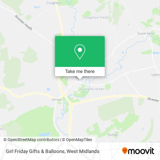 Girl Friday Gifts & Balloons map