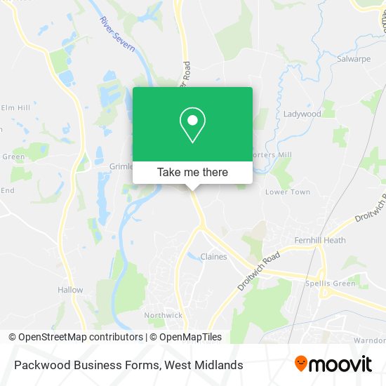 Packwood Business Forms map