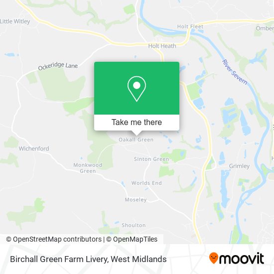 Birchall Green Farm Livery map