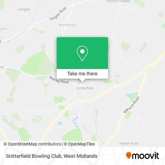 Snitterfield Bowling Club map