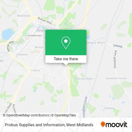 Probus Supplies and Information map