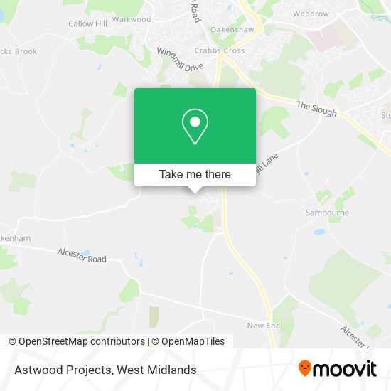 Astwood Projects map