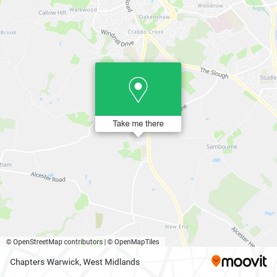 Chapters Warwick map