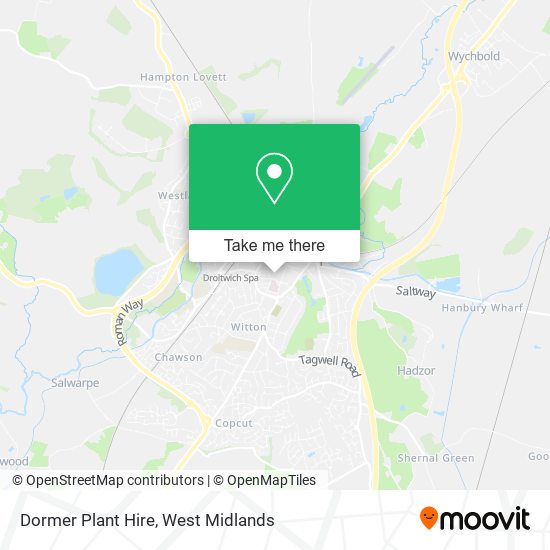 Dormer Plant Hire map