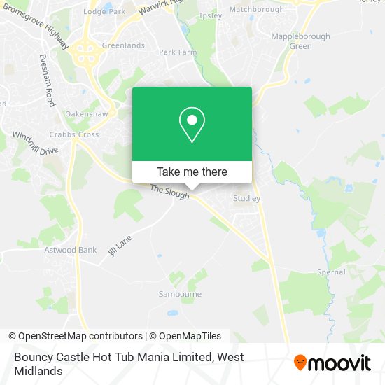 Bouncy Castle Hot Tub Mania Limited map