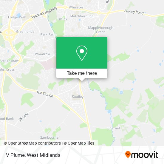 V Plume map