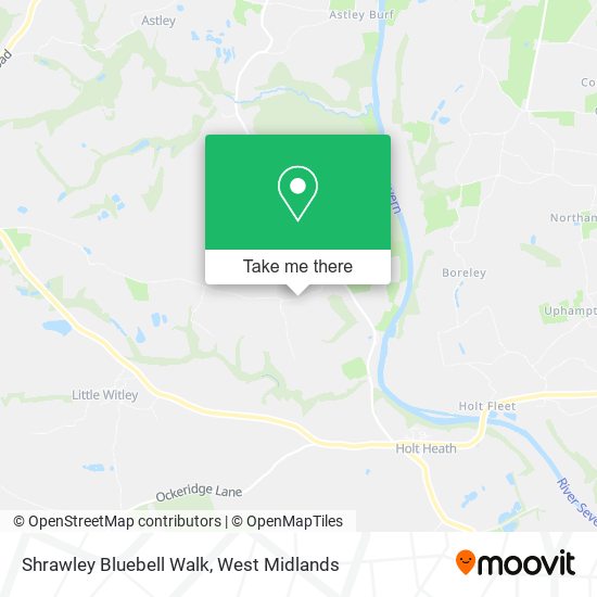 Shrawley Bluebell Walk map