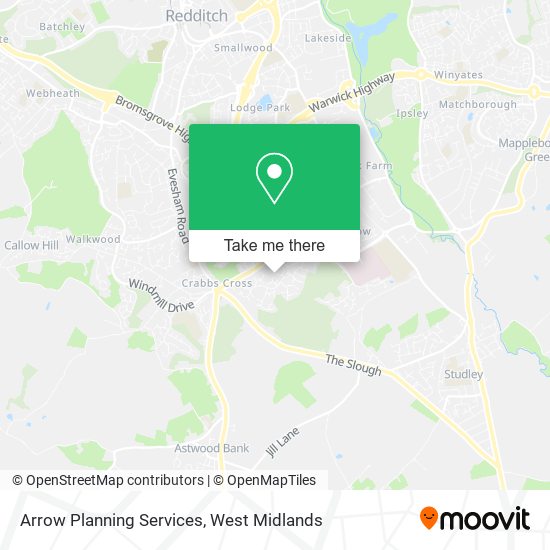 Arrow Planning Services map