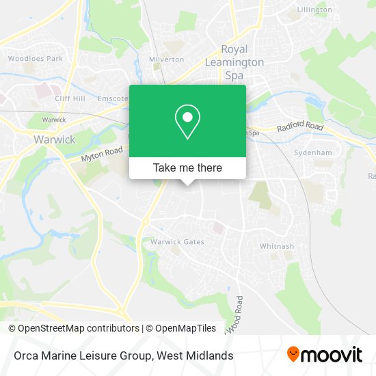 Orca Marine Leisure Group map