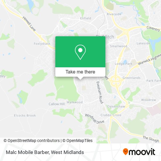 Malc Mobile Barber map