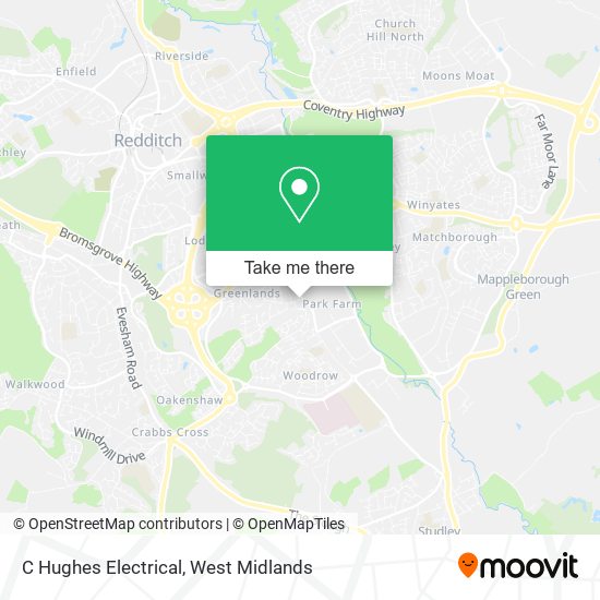 C Hughes Electrical map