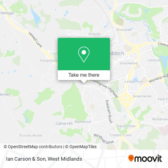 Ian Carson & Son map