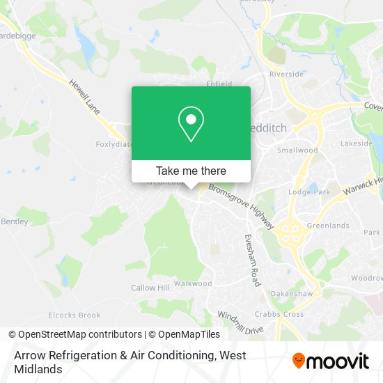 Arrow Refrigeration & Air Conditioning map