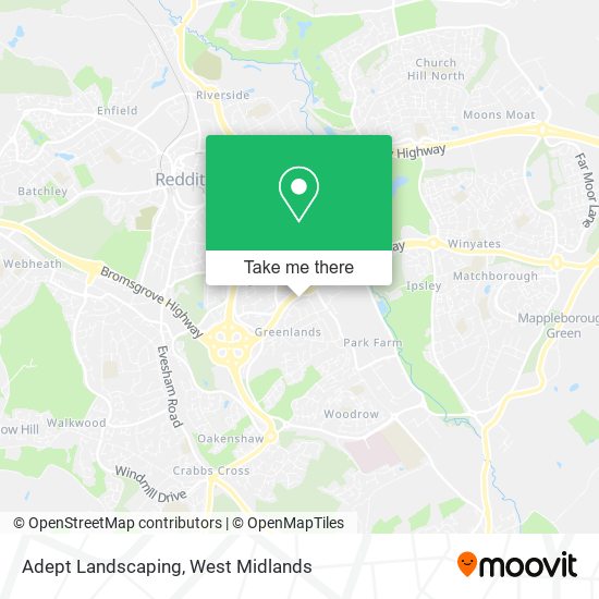 Adept Landscaping map