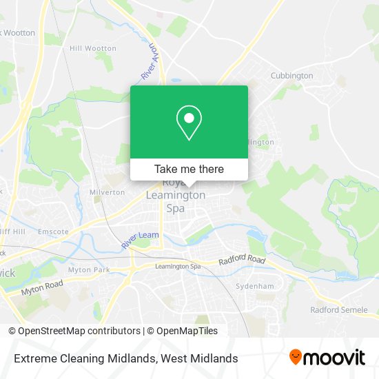 Extreme Cleaning Midlands map
