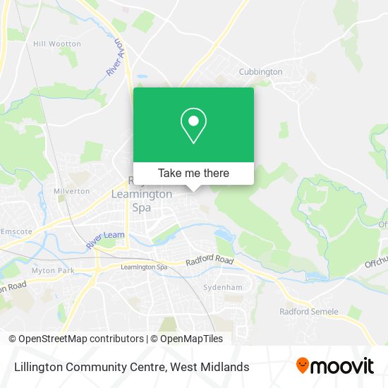Lillington Community Centre map