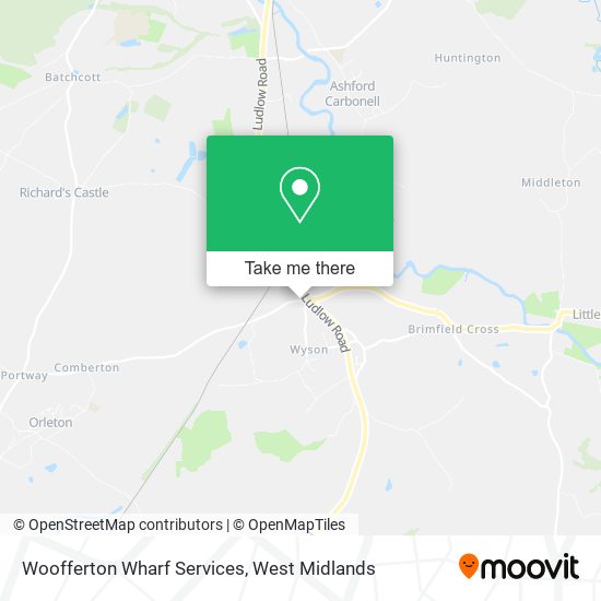 Woofferton Wharf Services map
