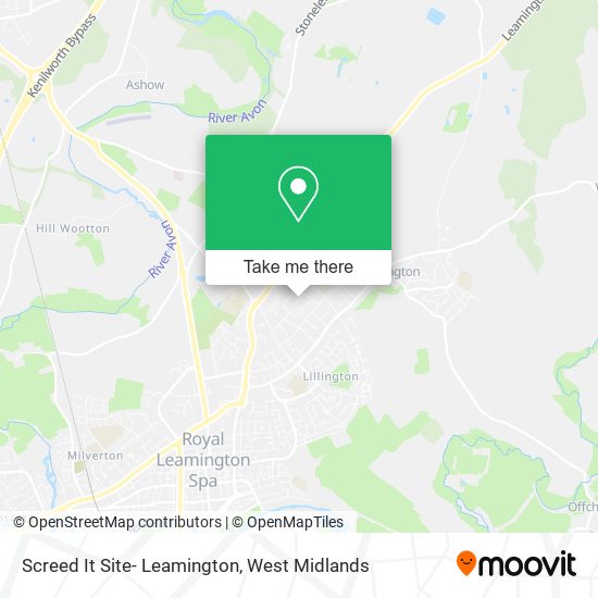 Screed It Site- Leamington map
