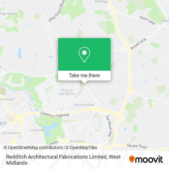 Redditch Architectural Fabrications Limited map