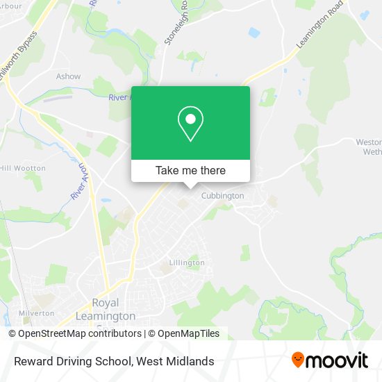 Reward Driving School map