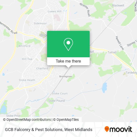 GCB Falconry & Pest Solutions map