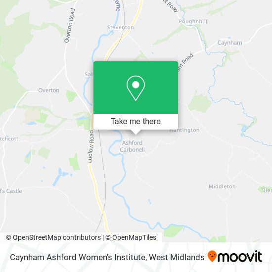 Caynham Ashford Women's Institute map