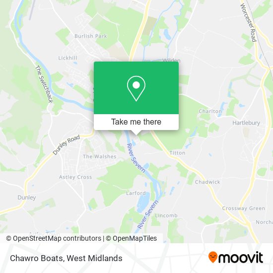 Chawro Boats map