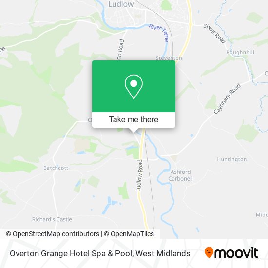 Overton Grange Hotel Spa & Pool map