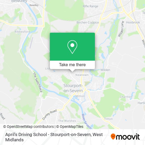 April's Driving School - Stourport-on-Severn map