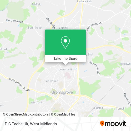 P C Techs Uk map