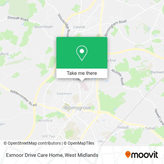 Exmoor Drive Care Home map