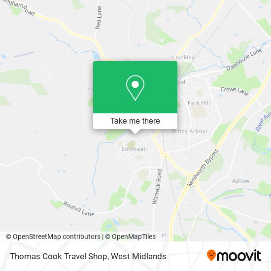 Thomas Cook Travel Shop map