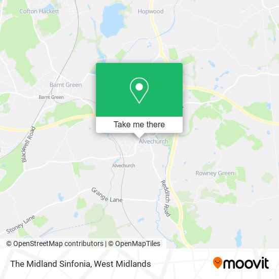 The Midland Sinfonia map