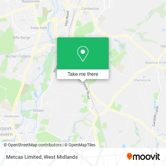 Metcas Limited map