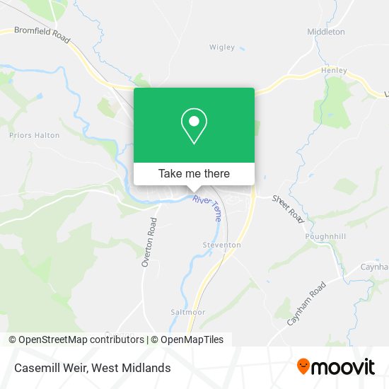 Casemill Weir map