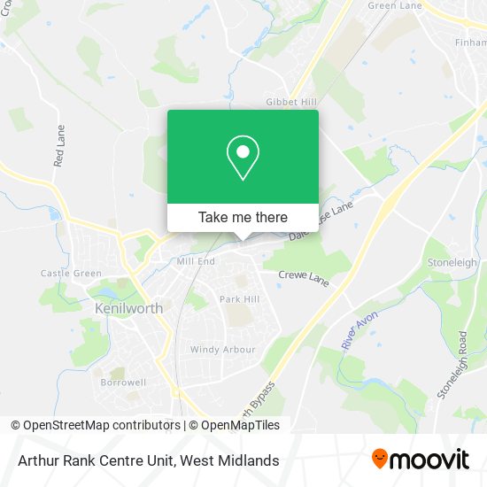 Arthur Rank Centre Unit map