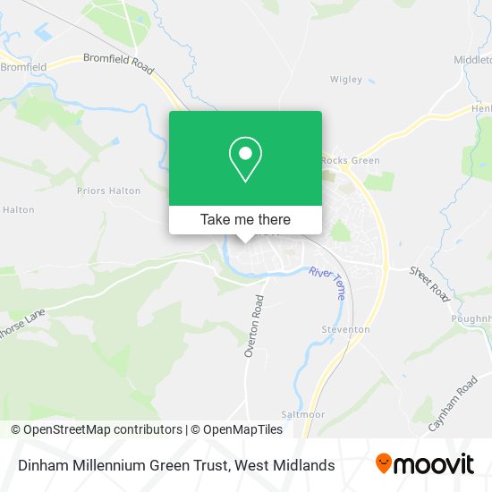 Dinham Millennium Green Trust map