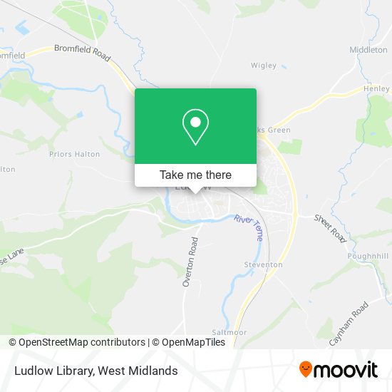 Ludlow Library map