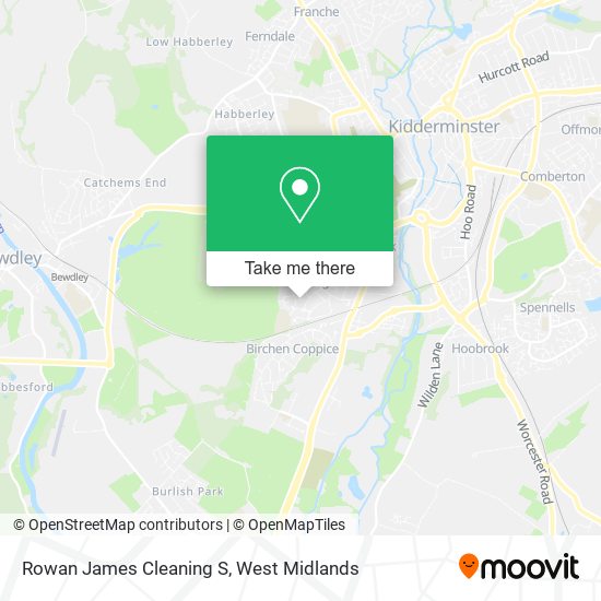 Rowan James Cleaning S map