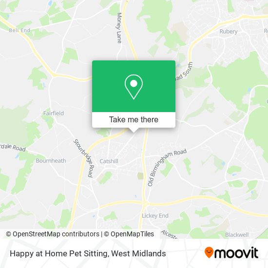 Happy at Home Pet Sitting map