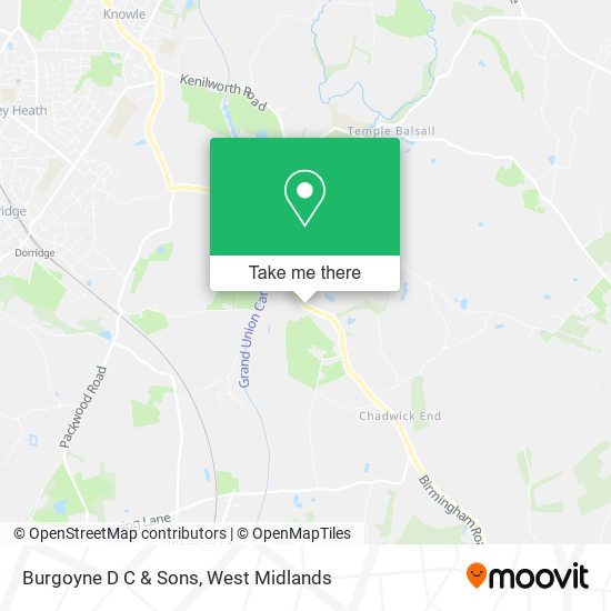 Burgoyne D C & Sons map
