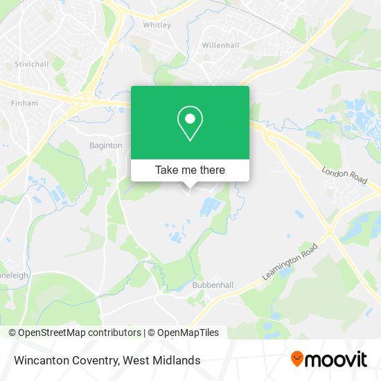 Wincanton Coventry map