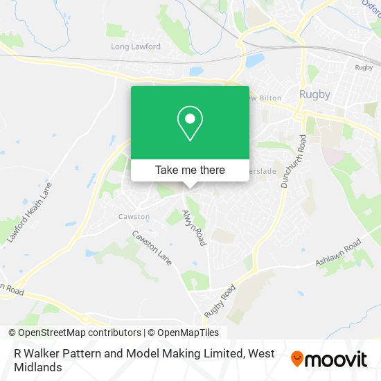 R Walker Pattern and Model Making Limited map