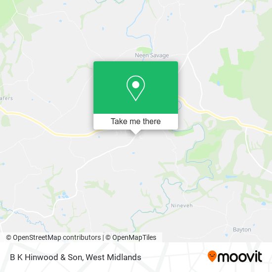 B K Hinwood & Son map