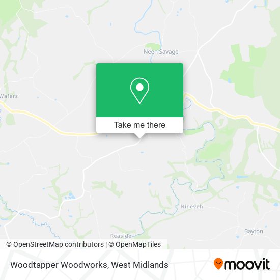 Woodtapper Woodworks map