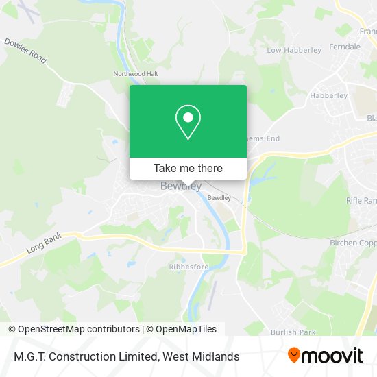 M.G.T. Construction Limited map
