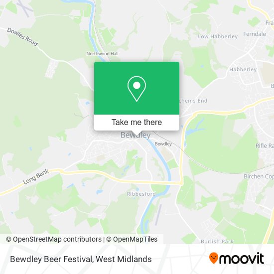 Bewdley Beer Festival map