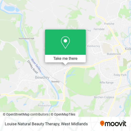 Louise Natural Beauty Therapy map